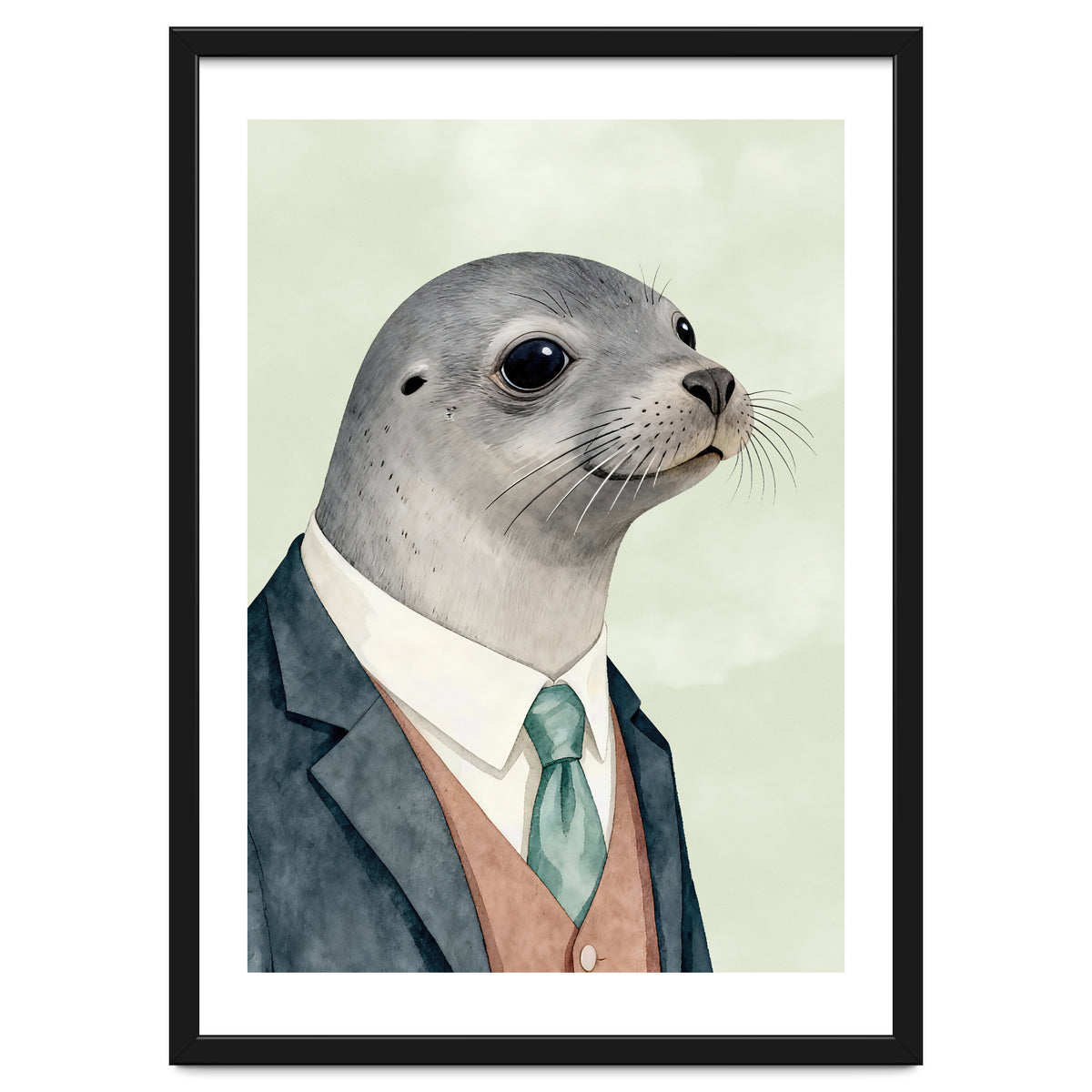 Seal Animal In A Suit