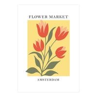Amsterdam Flower Market - Modern Colorful Botanical Print (Print Only)