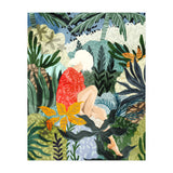 The Distracted Reader | Mindfulness Solo Travel | Bohemian Jungle Botanical Mood | Nature Book Lady (Print Only) thumbnail