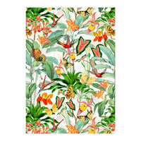 Birds And Butterflies In Tropical Jungle (Print Only)