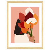 The Comfort Zone, Pastel Bohemian Woman, Floral Self Care Self Love Positivity Growth, Eclectic Boho Concept thumbnail