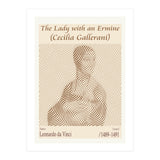 The Lady With An Ermine (cecilia Gallerani) – Leonardo Da Vinci (1489–1491) (Print Only) thumbnail