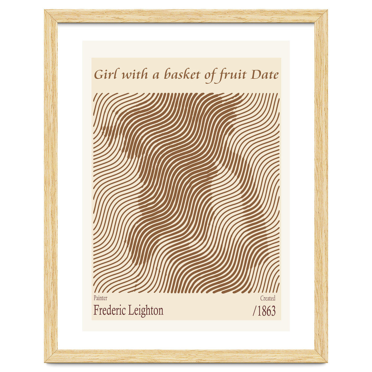 Girl With A Basket Of Fruit Date – Frederic Leighton (1863)