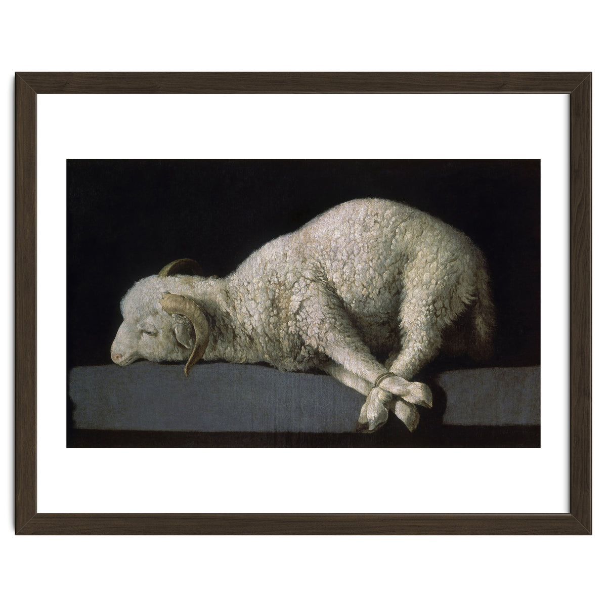 Agnus Dei - ca.1635-40 - oil on canvas - 37,3 x 62 cm - Spanish Baroque - NP 7293.