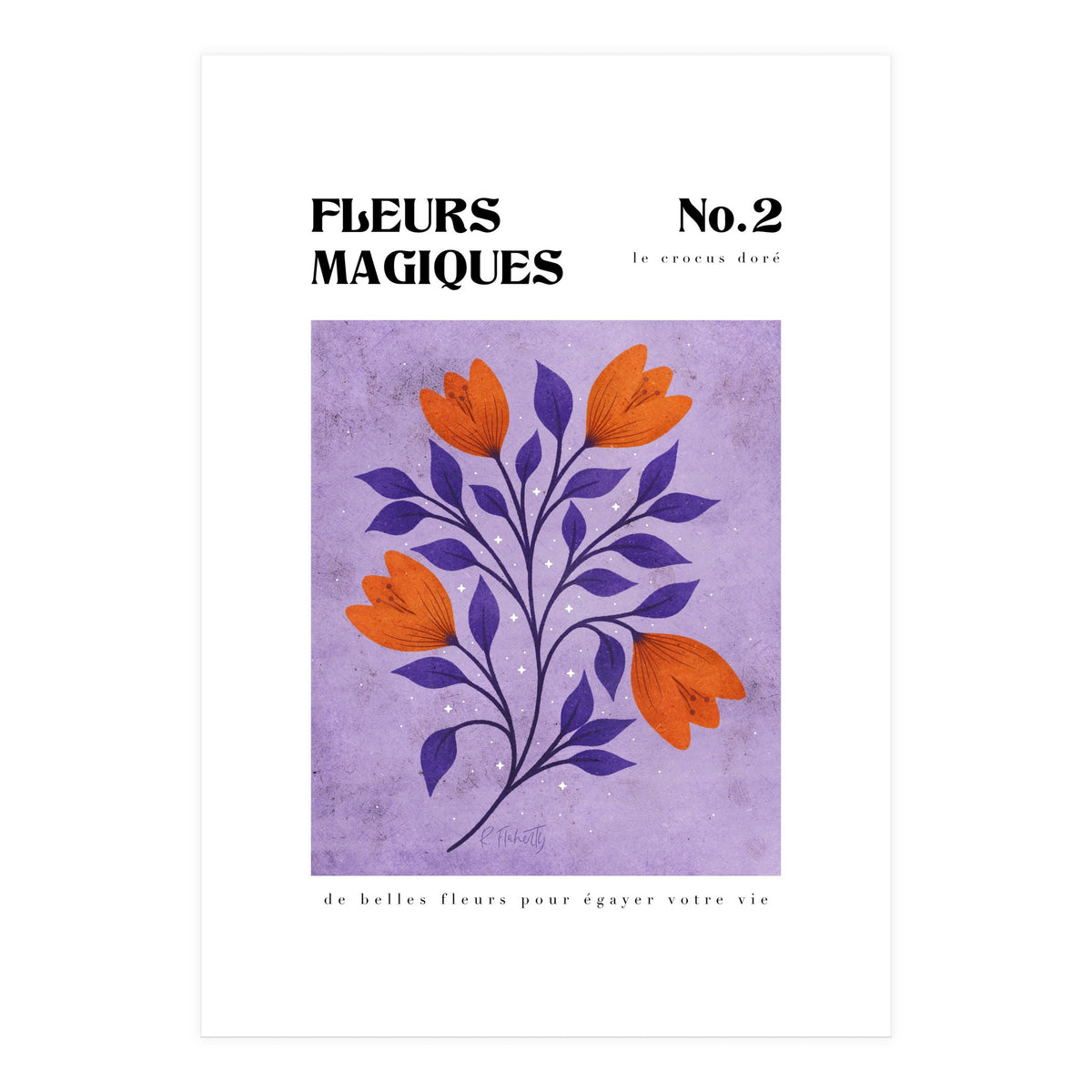 Magical Flowers No.2 Golden Crocus (Print Only)