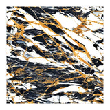 Painted Black Gold & White Marble, Luxe Exotic Eclectic Texture Pattern, Precious Stones Painting (Print Only) thumbnail