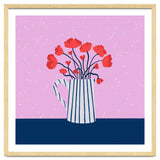 Poppies – pink and blue thumbnail