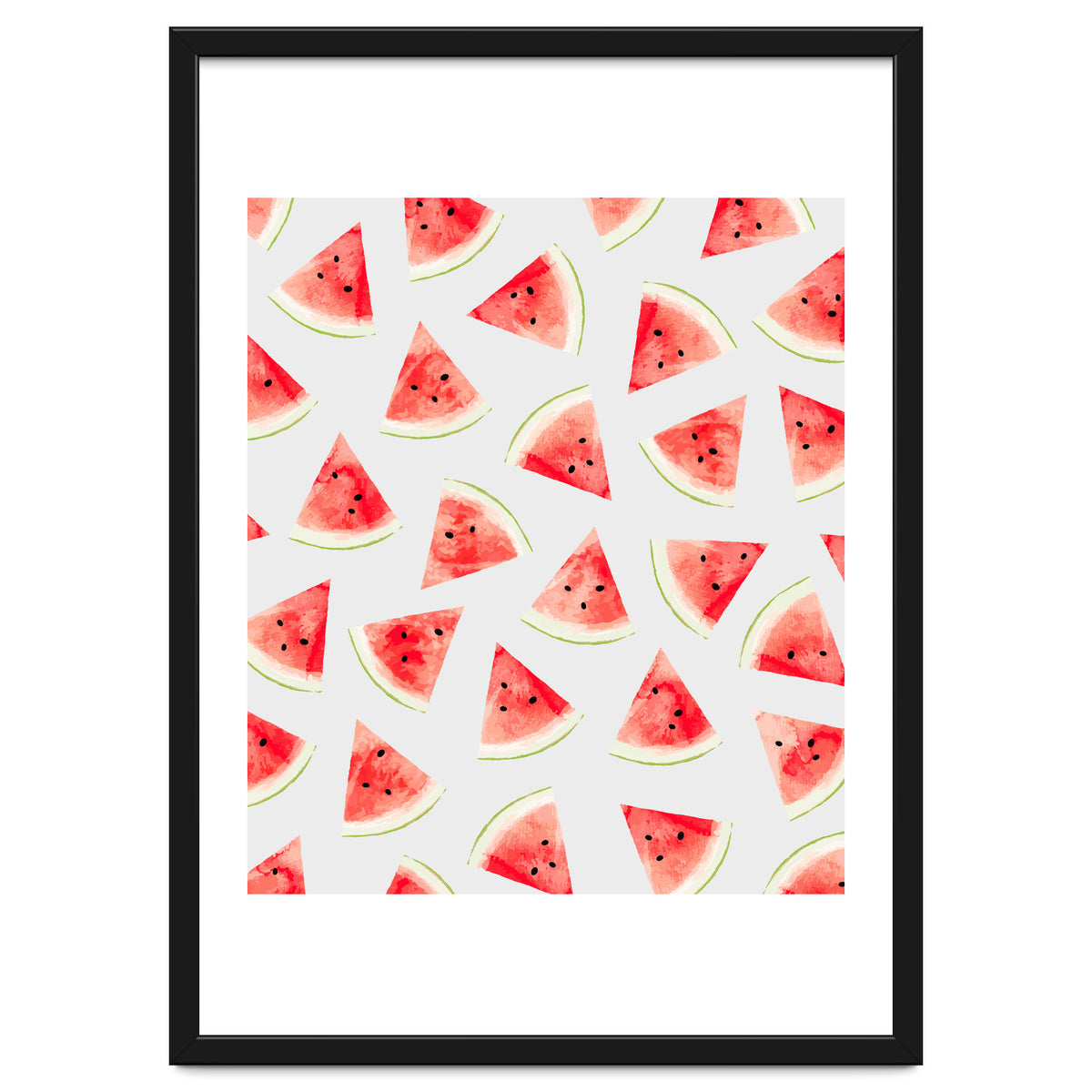 Watercolor Watermelon Pattern
