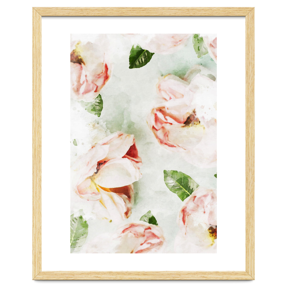 Roses & Foliage Watercolor