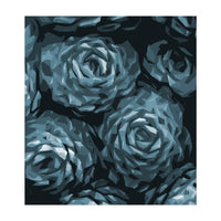 Succulent Plant Blue Ii (Print Only)