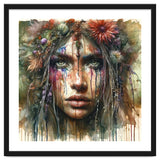 Wild Bloom Druid Woman Portrait thumbnail