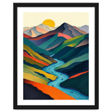 Minimalist Mountain River Landscape thumbnail