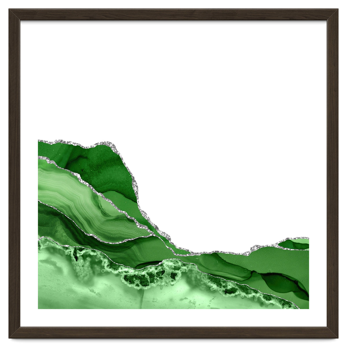 Green & Silver Agate Texture 05