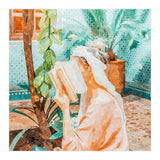 Turkish Reader | Morocco Travel Book Club | Modern Bohemian Woman Architecture | Watercolor Painting (Print Only) thumbnail