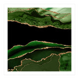Green & Gold Agate Texture 11 (Print Only) thumbnail