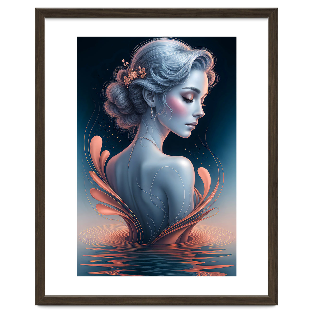 The Beauty of a Woman in an Exotic Pose