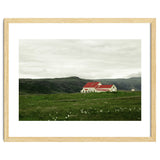 Red roof house in the greenfield - Iceland thumbnail