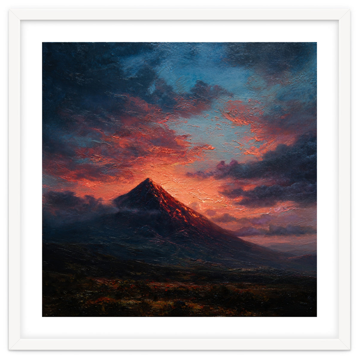 Majestic Mountain Peak at Sunset