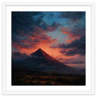 Majestic Mountain Peak at Sunset
