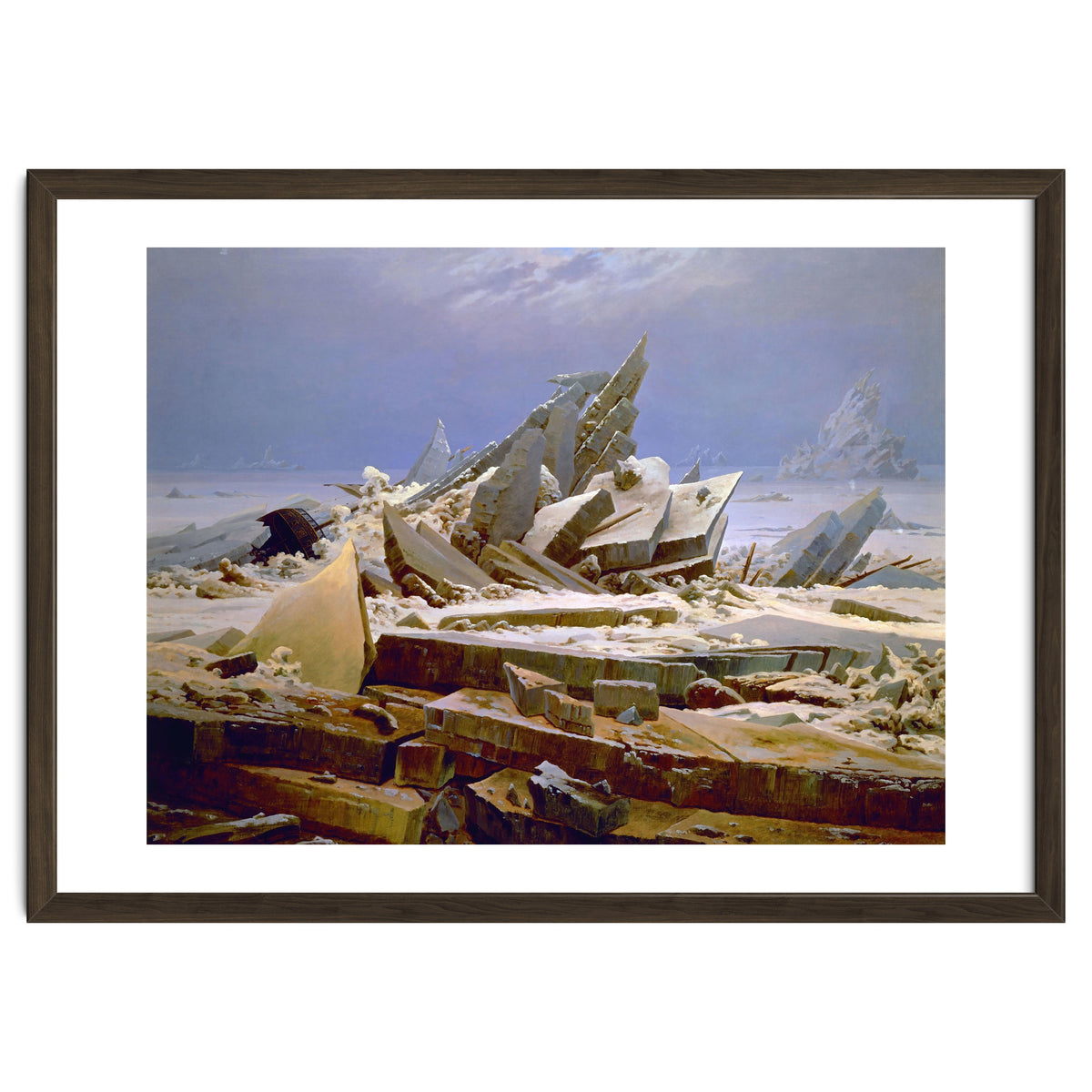 'The Sea of Ice', c. 1823-1824,  Oil on canvas, 96.7 x 126.9 cm.