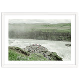 Tourists at the edge of the big river - Iceland thumbnail