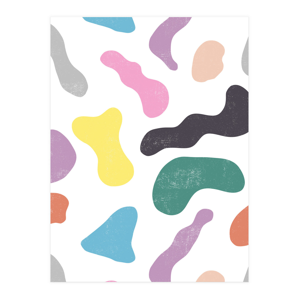 Abstract Organic Memphis Shapes (Print Only)