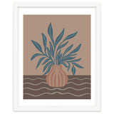 Modern Vase with Tropical Leaves thumbnail