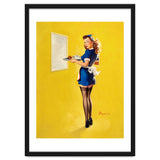 Pinup Sexy Waitress Looking Back thumbnail