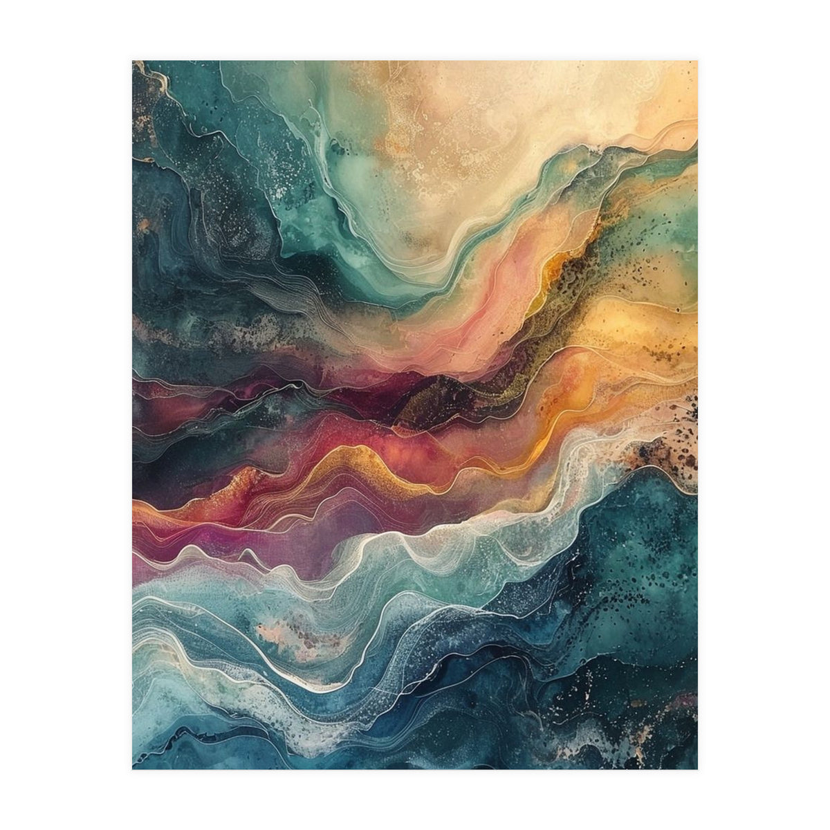 Abstract Fluid Marble (Print Only)