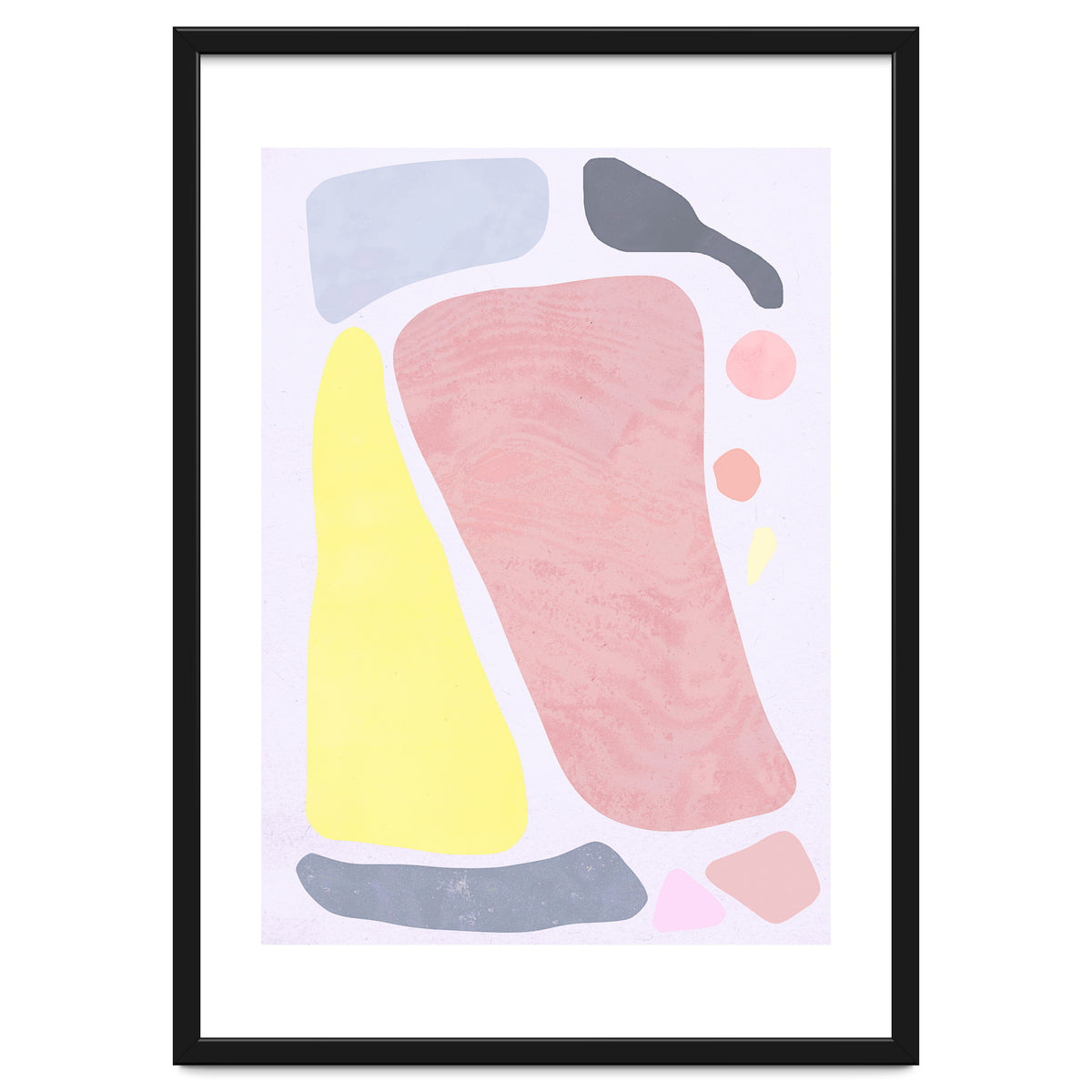 Organic Rustic Abstract Shapes Pastel II