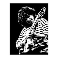 Pat Metheny American Jazz Guitarist Legend in Monochrome 3 (Print Only)