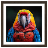 Close Up Portrait Of A Colorful Macaw Parrot thumbnail