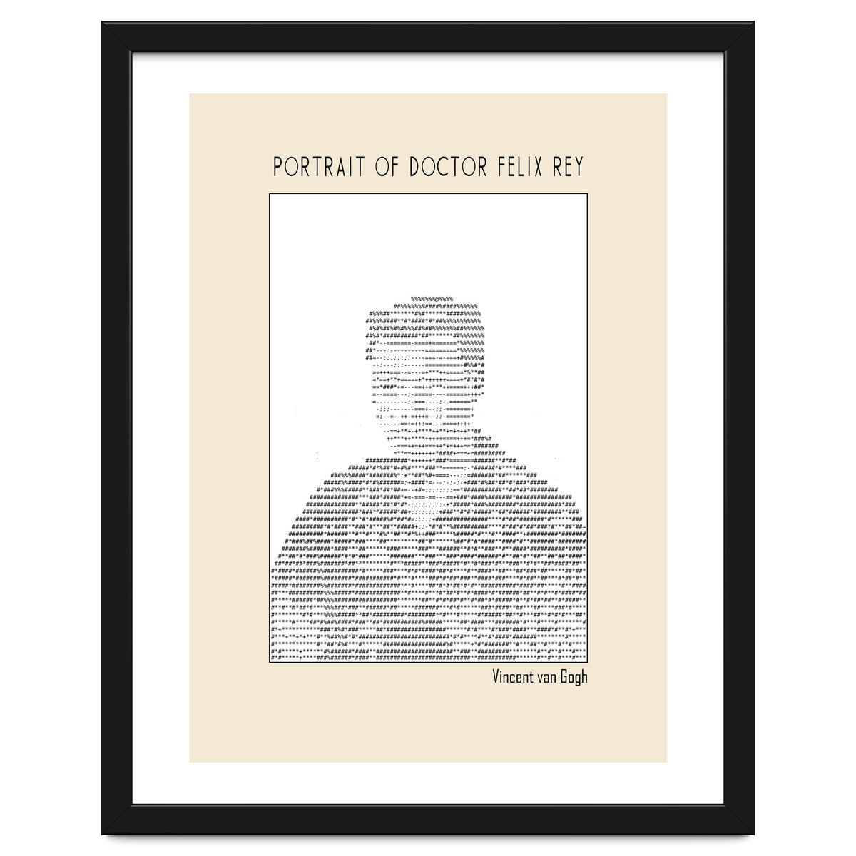 Portrait Of Doctor Felix Rey (ascii Art)