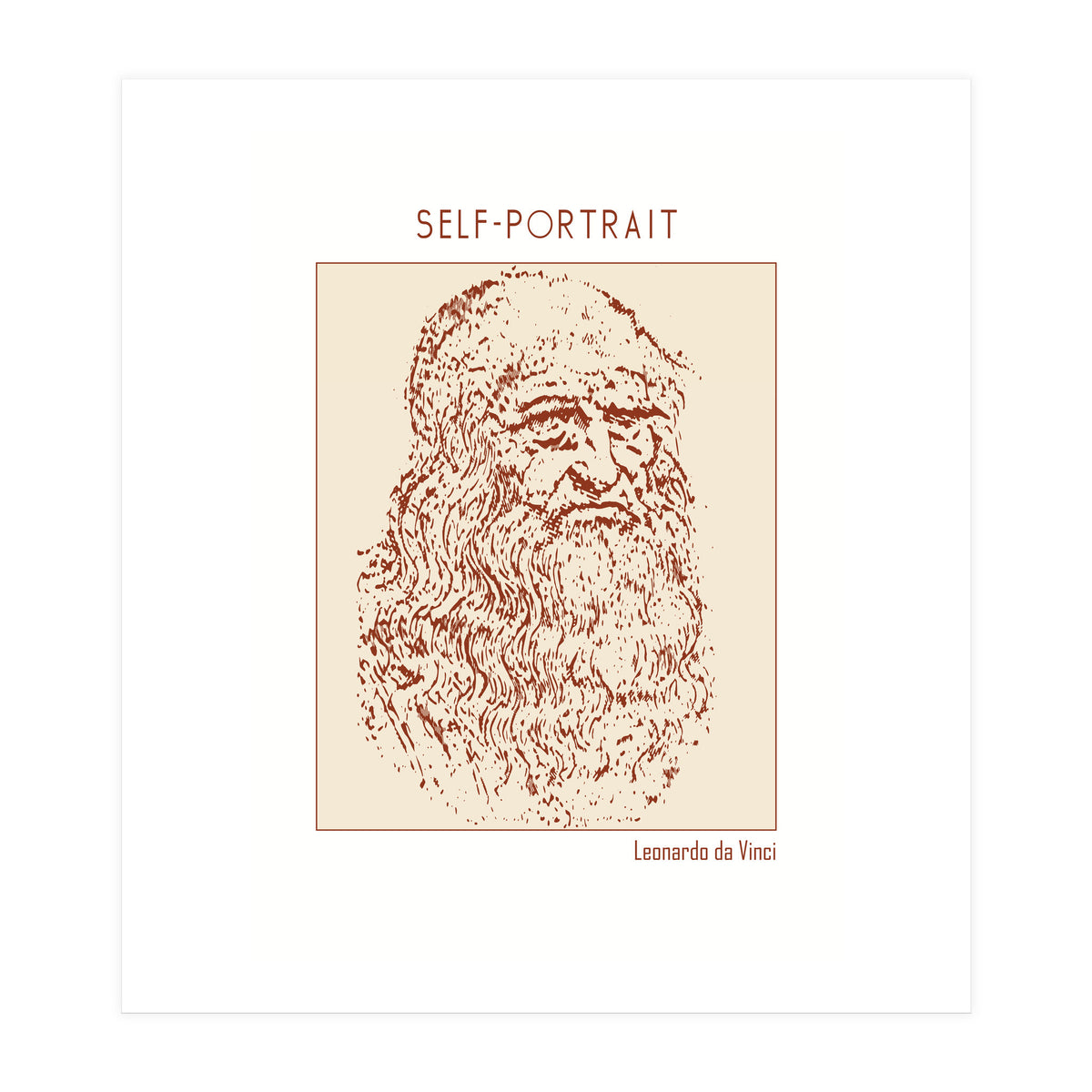Self Portrait – Leonardo Da Vinci (Print Only)