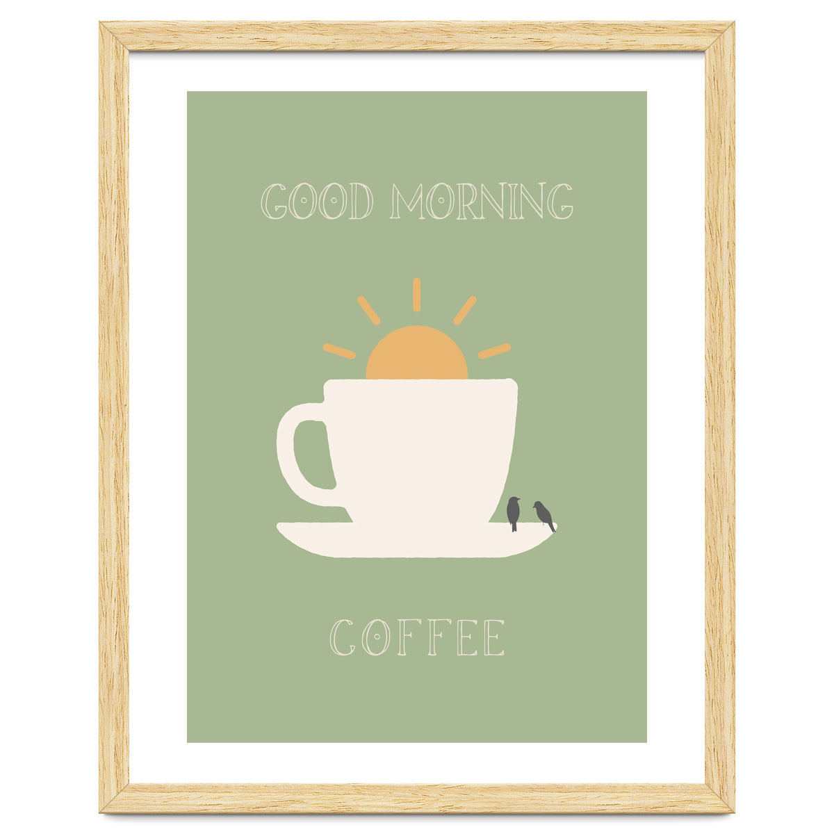 GOOD MORNING COFFEE with birds