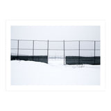The entrance gate of the snow-covered baseball field (Print Only) thumbnail
