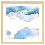 Blue & Gold Glitter Agate Texture 06 thumbnail