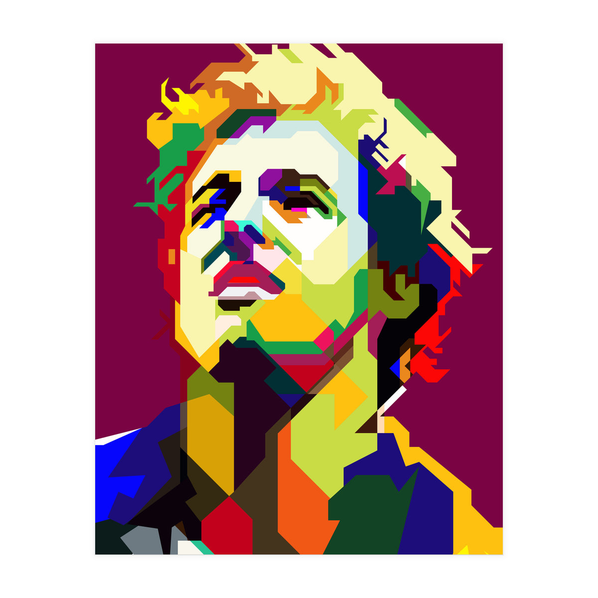 Bruce Springsteen Pop Art WPAP (Print Only)