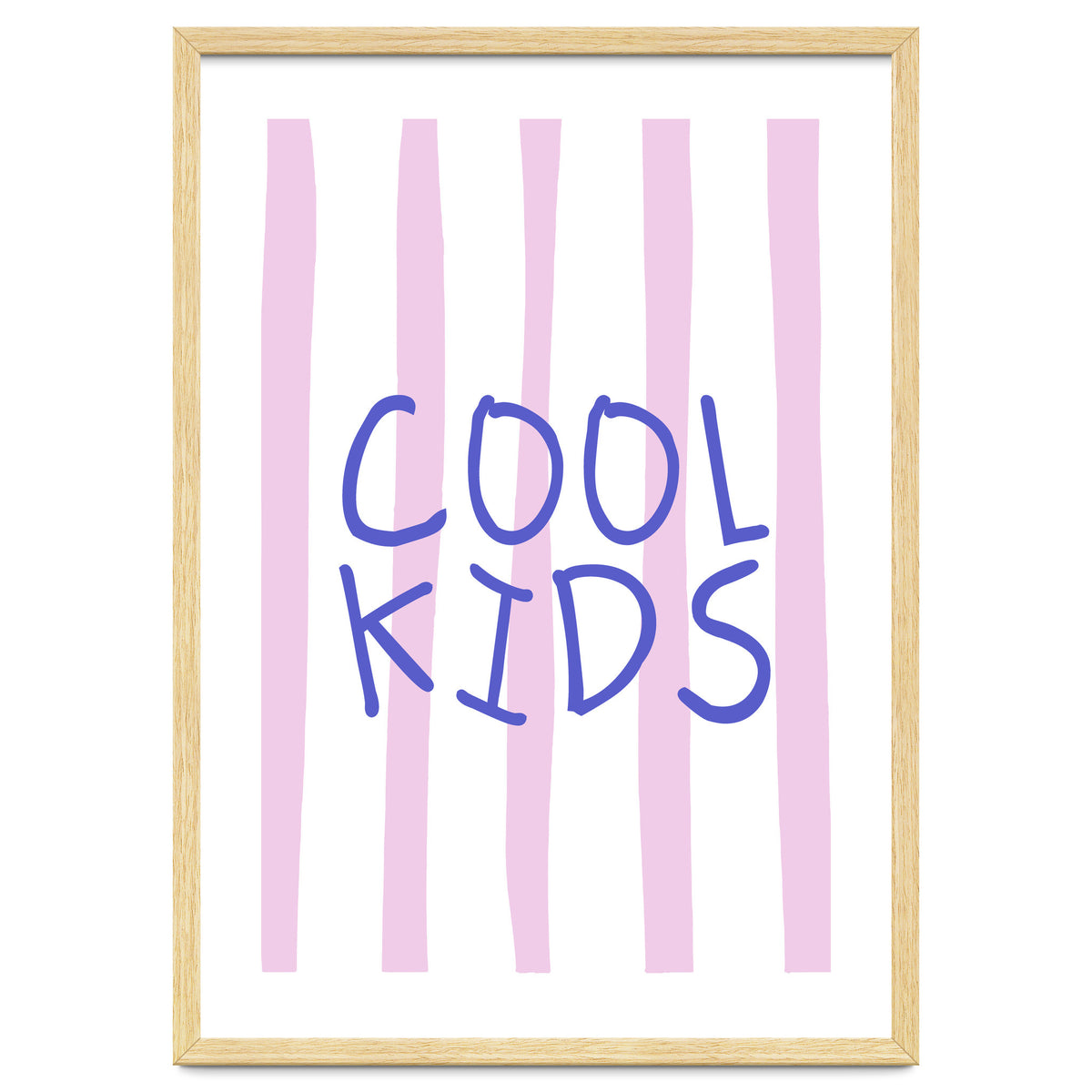 Cool Kids Club, Fun Playful Quote Print for Kids Room and Playroom Decor