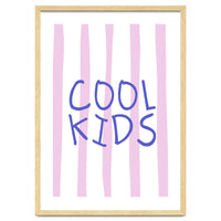 Cool Kids Club, Fun Playful Quote Print for Kids Room and Playroom Decor
