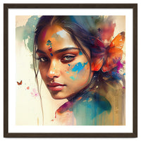 Butterfly Whisper Hindu Portrait