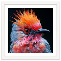 Close Up Of Exotic Bird With Vibrant Plumage