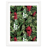 Banano Leaves Dark Jungle Red thumbnail