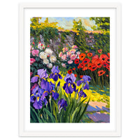 Sun-Drenched Secret Garden Oil Painting