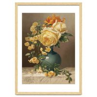 William Duffield – Marchal Niel Roses (1883) Botanical Floral Print