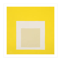 JOSEF ALBERS - HOMAGE TO THE SQUARE YELLOW WHITE (Print Only)
