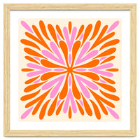 Symmetry Petals - pink and orange