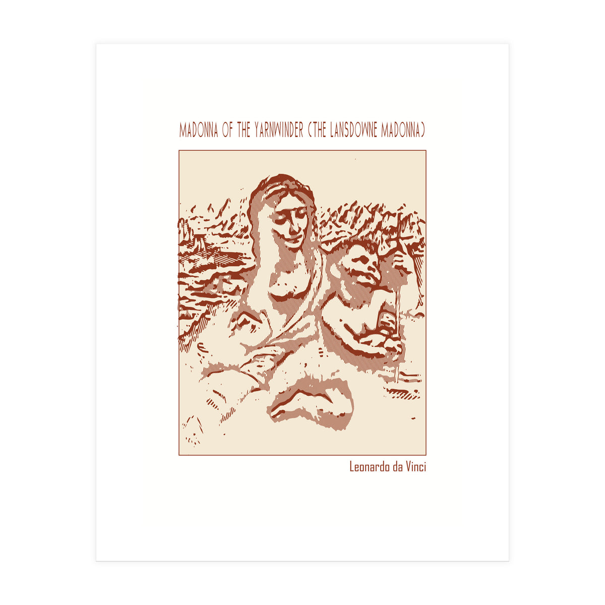Madonna Of The Yarnwinder (the Lansdowne Madonna)  (Print Only)