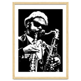 Rahsaan Roland Kirk American Jazz Multi-Instrumentalist in Grayscale 2 thumbnail