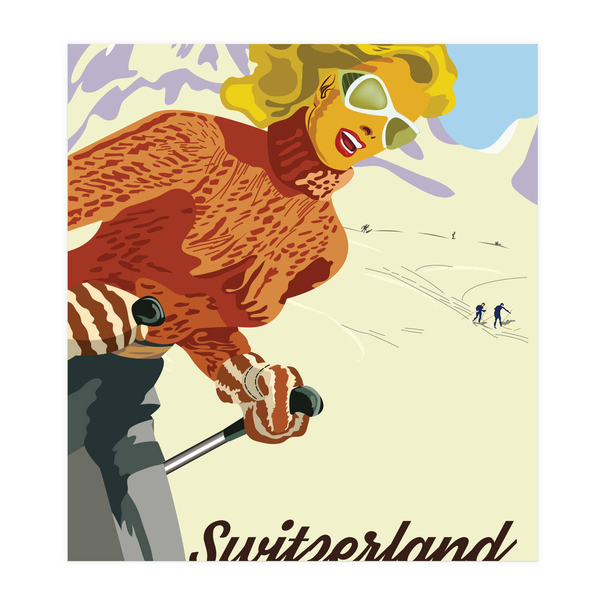 Switzerland Above Montreux (Print Only)